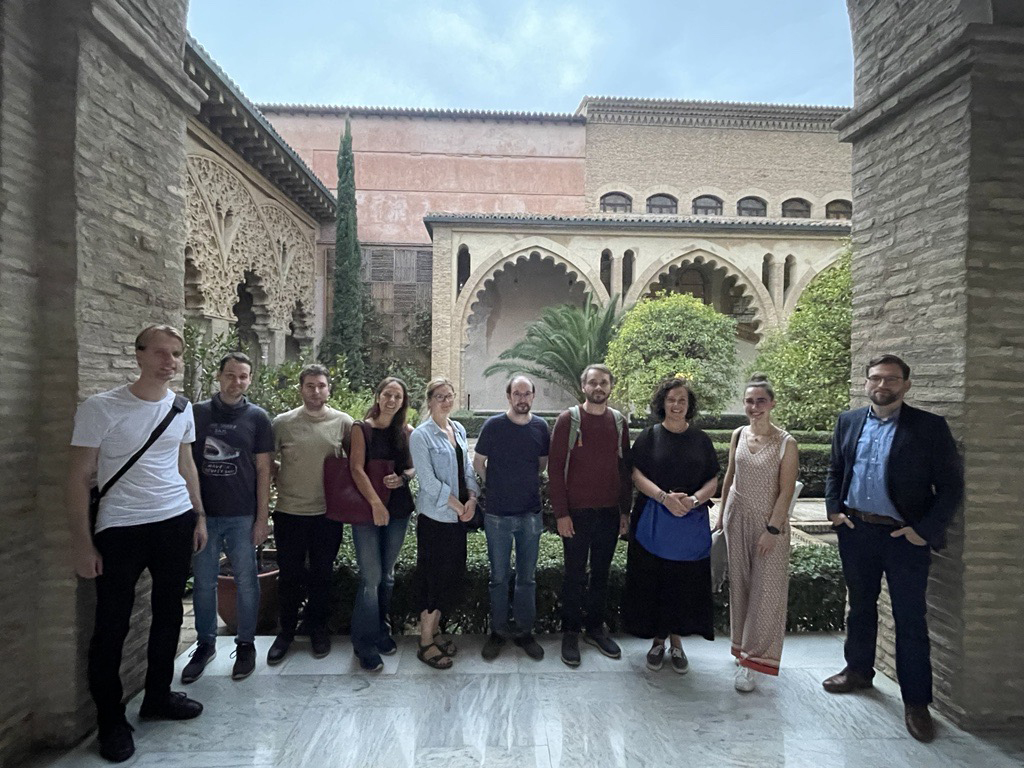 epic power - Our CEO Pilar Molina with some members of the Hyflow consortium representatives in La Aljafería.