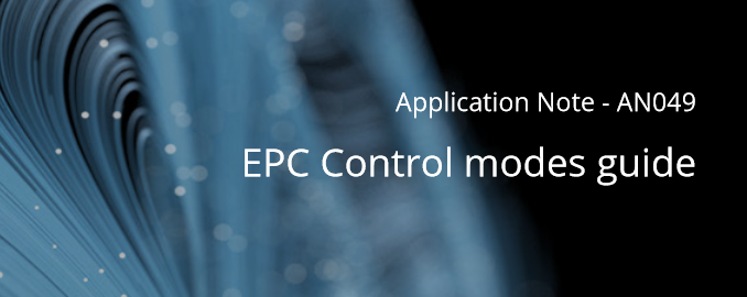 CAN communications. EPC control modes guide.