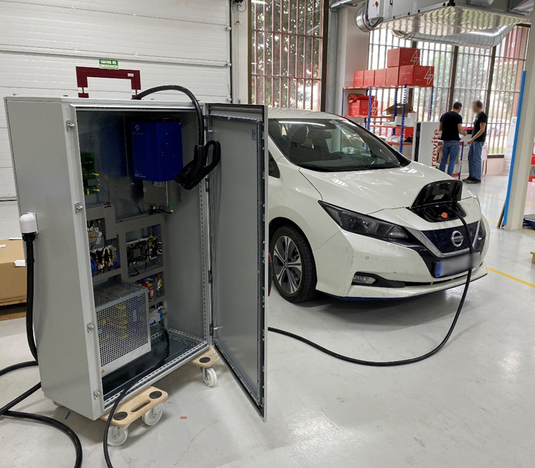 epic power and chargevite have developed an intelligent autonomous energy transfer system incorporating V2X and bidirectional charging technology.