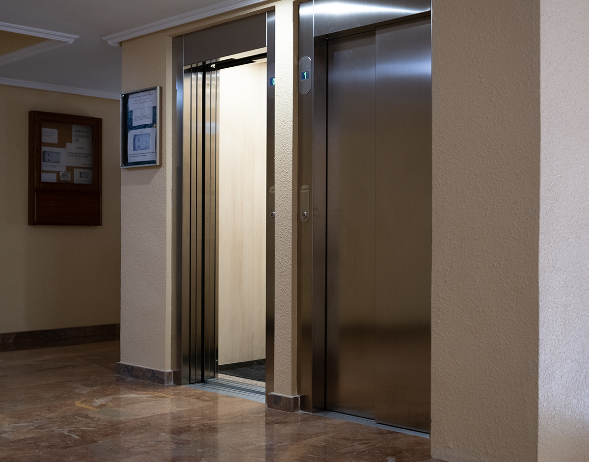 Solar elevators in residential building